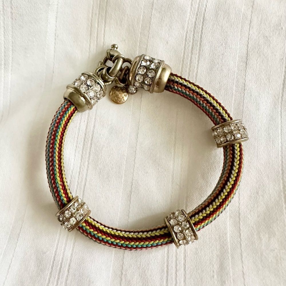 J.Crew rhinestone friendship bracelet ￼